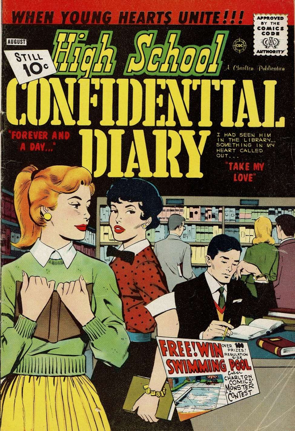 Comic Book Cover For High School Confidential Diary 8
