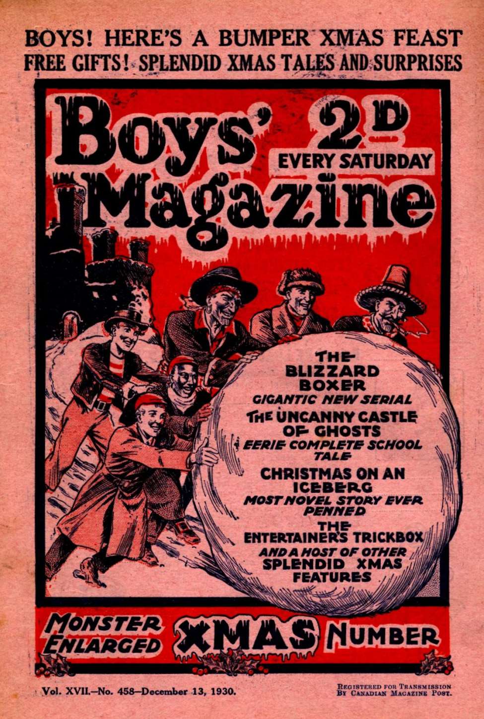 Book Cover For Boys' Magazine 458
