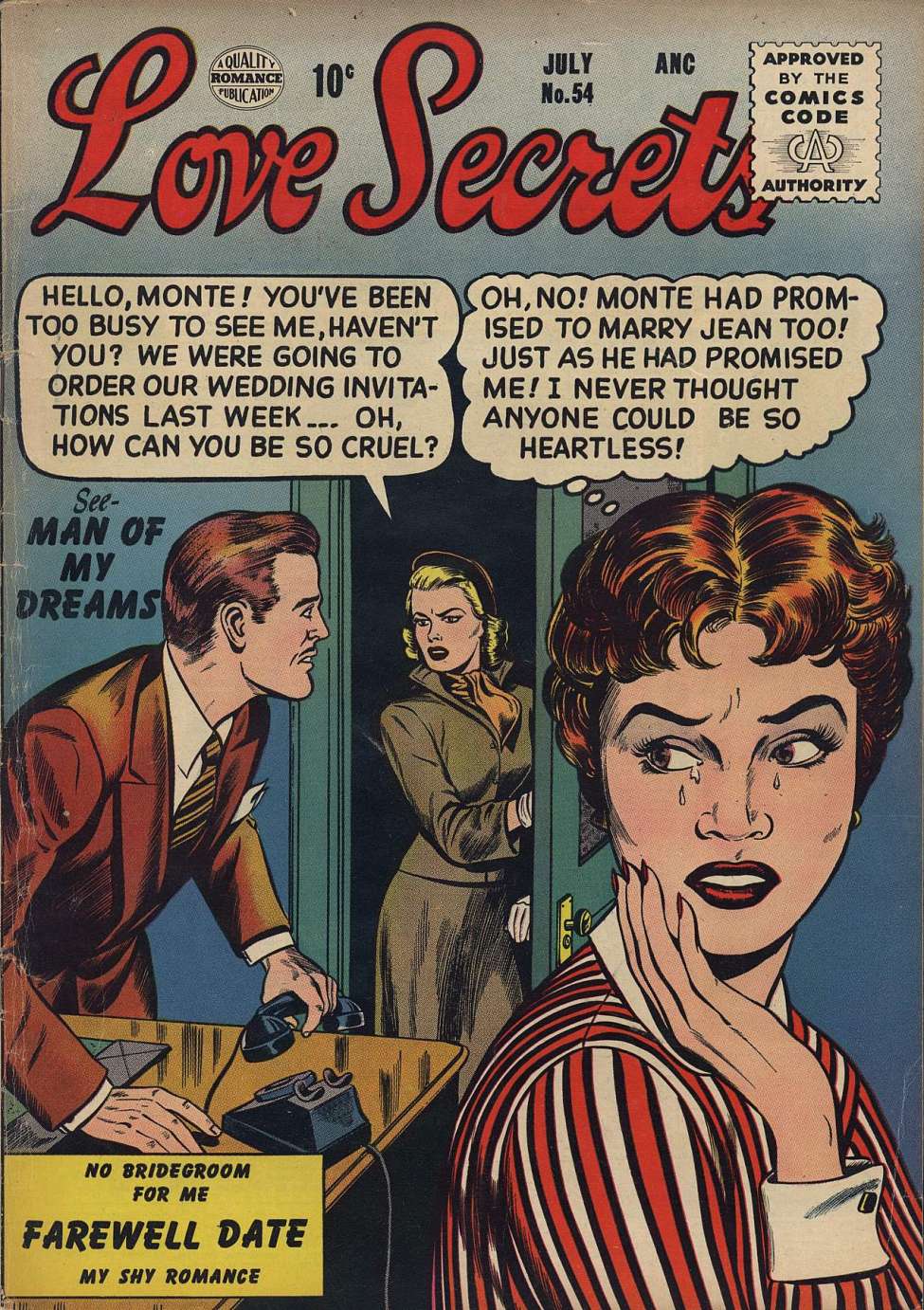 Comic Book Cover For Love Secrets 54