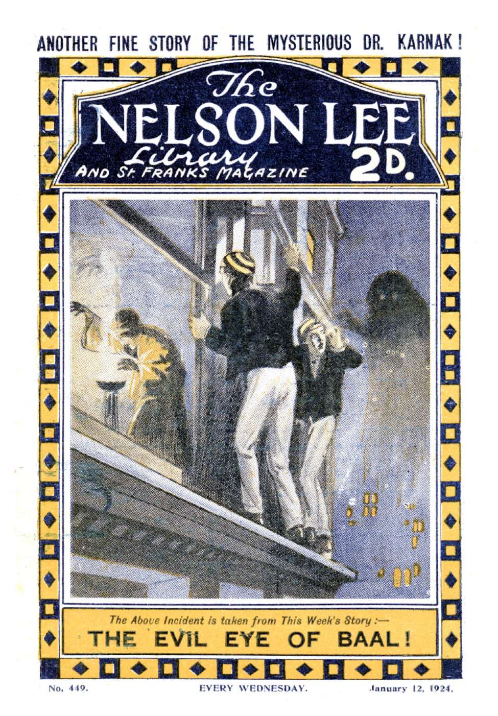 Comic Book Cover For Nelson Lee Library s1 449 - The Evil Eye of Baal