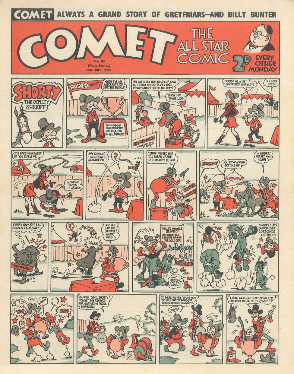 Comic Book Cover For The Comet 88