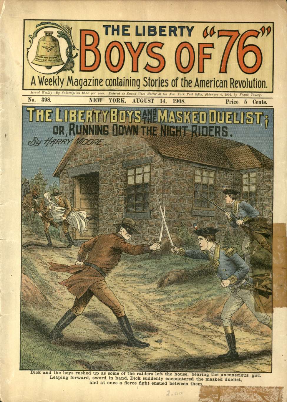 Book Cover For The Liberty Boys of 76 398 - The Liberty Boys and the Masked Duelist
