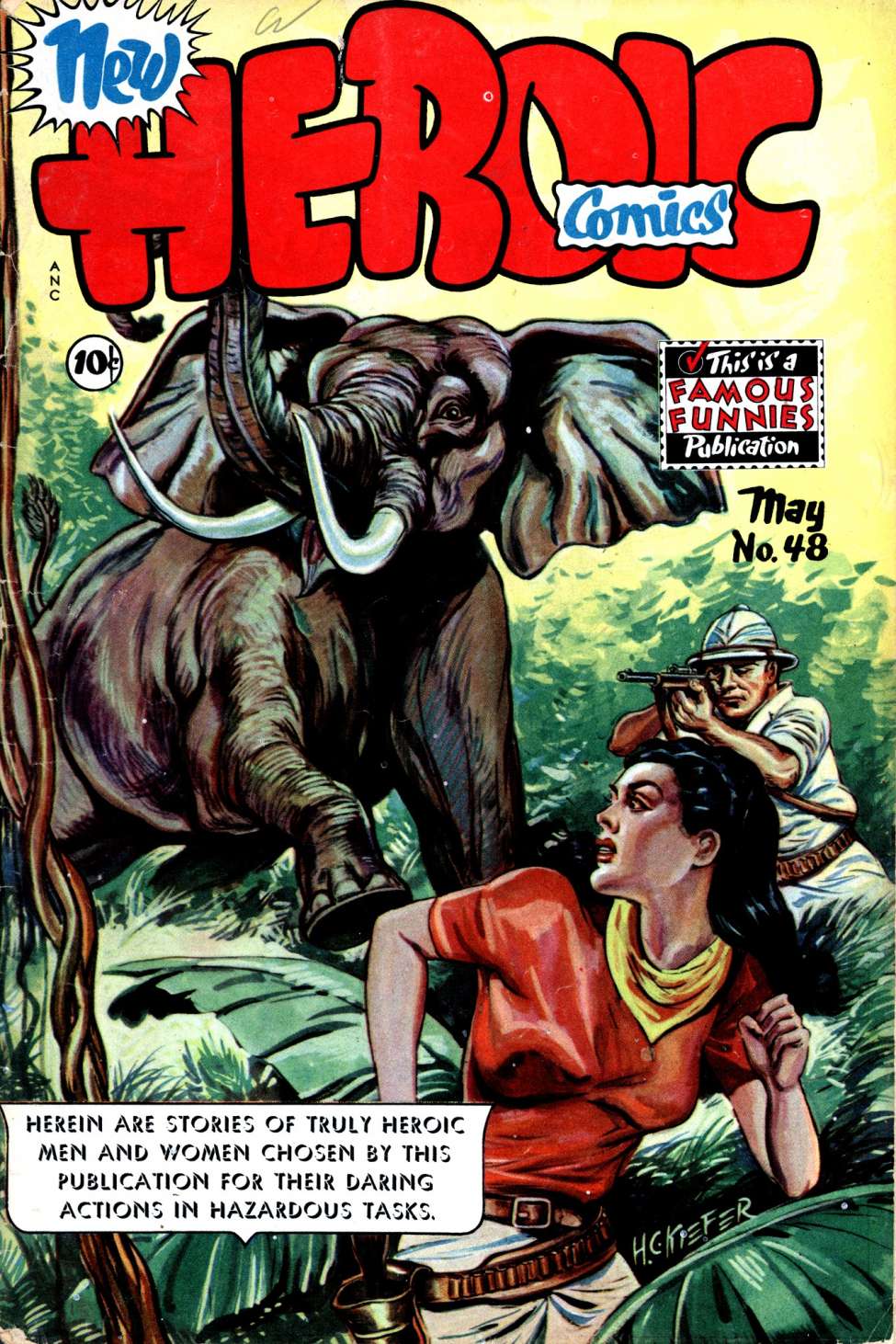 Comic Book Cover For Heroic Comics 48