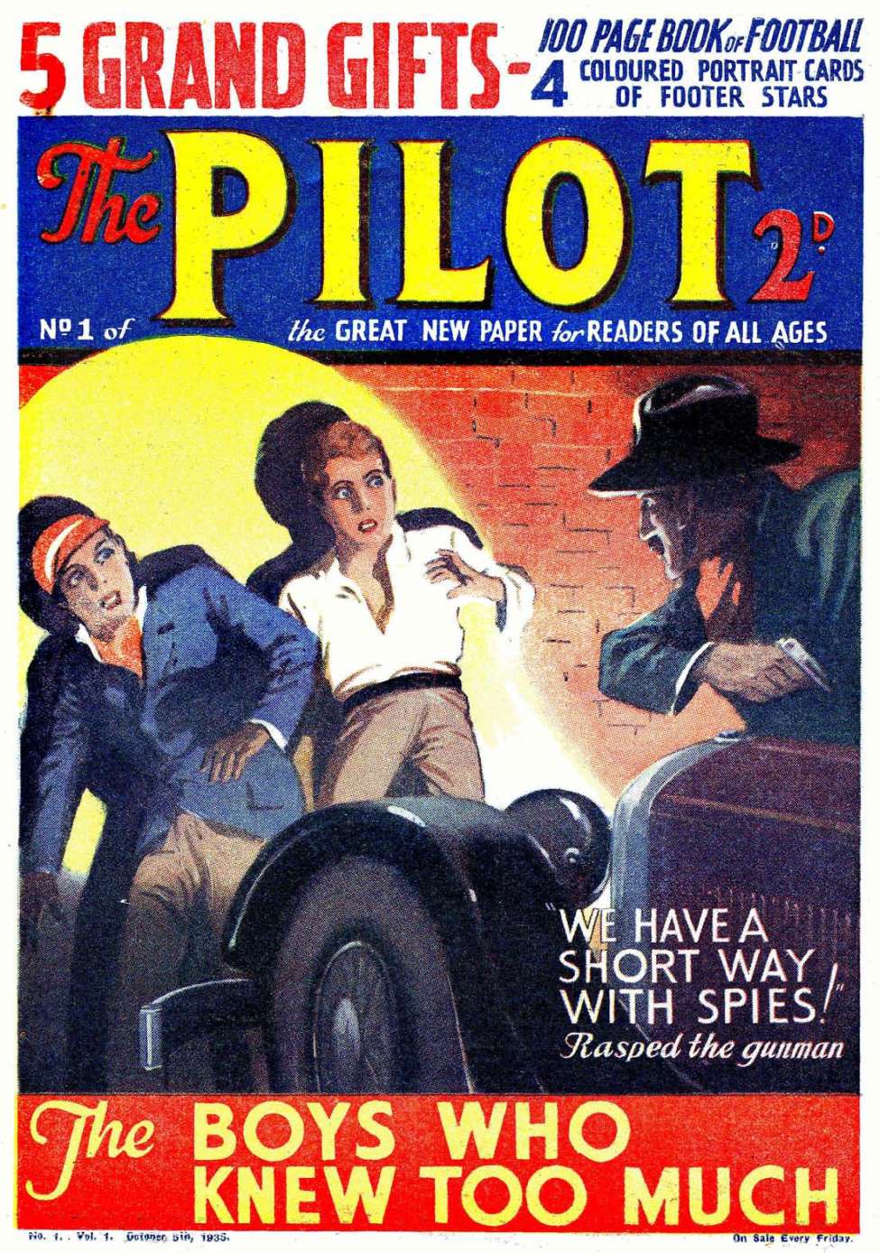 Comic Book Cover For The Pilot 1 - 14 (culled The Three Cowboys)