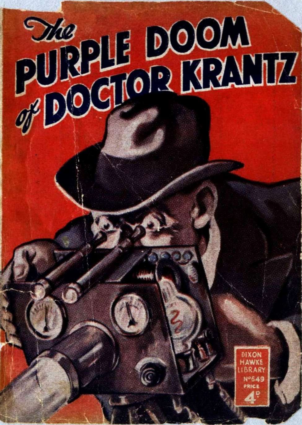 Book Cover For Dixon Hawke Library 549 - The Purple Doom of Doctor Krantz