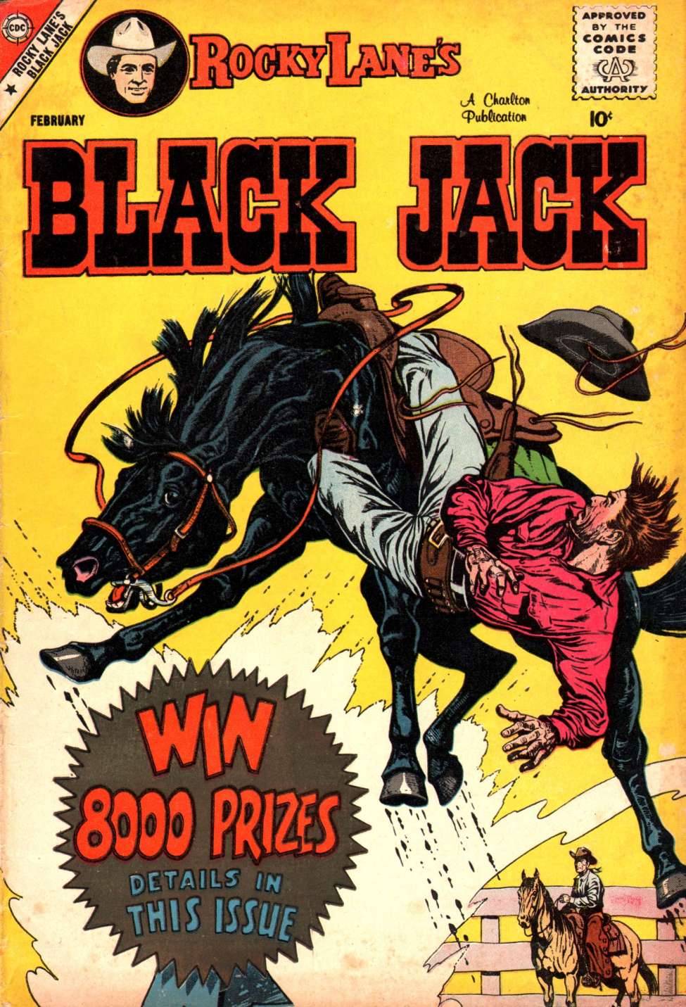 Comic Book Cover For Rocky Lane's Black Jack 26