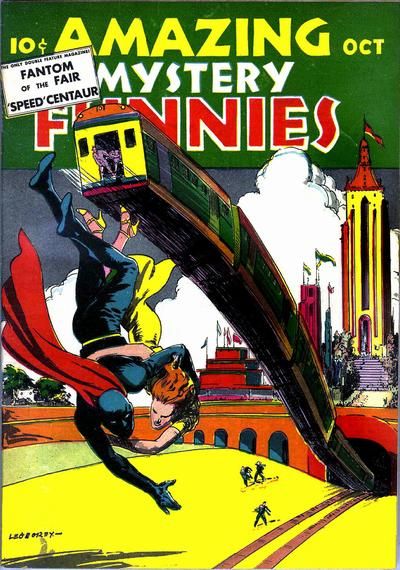 Comic Book Cover For Amazing Mystery Funnies 14 (v2 10)