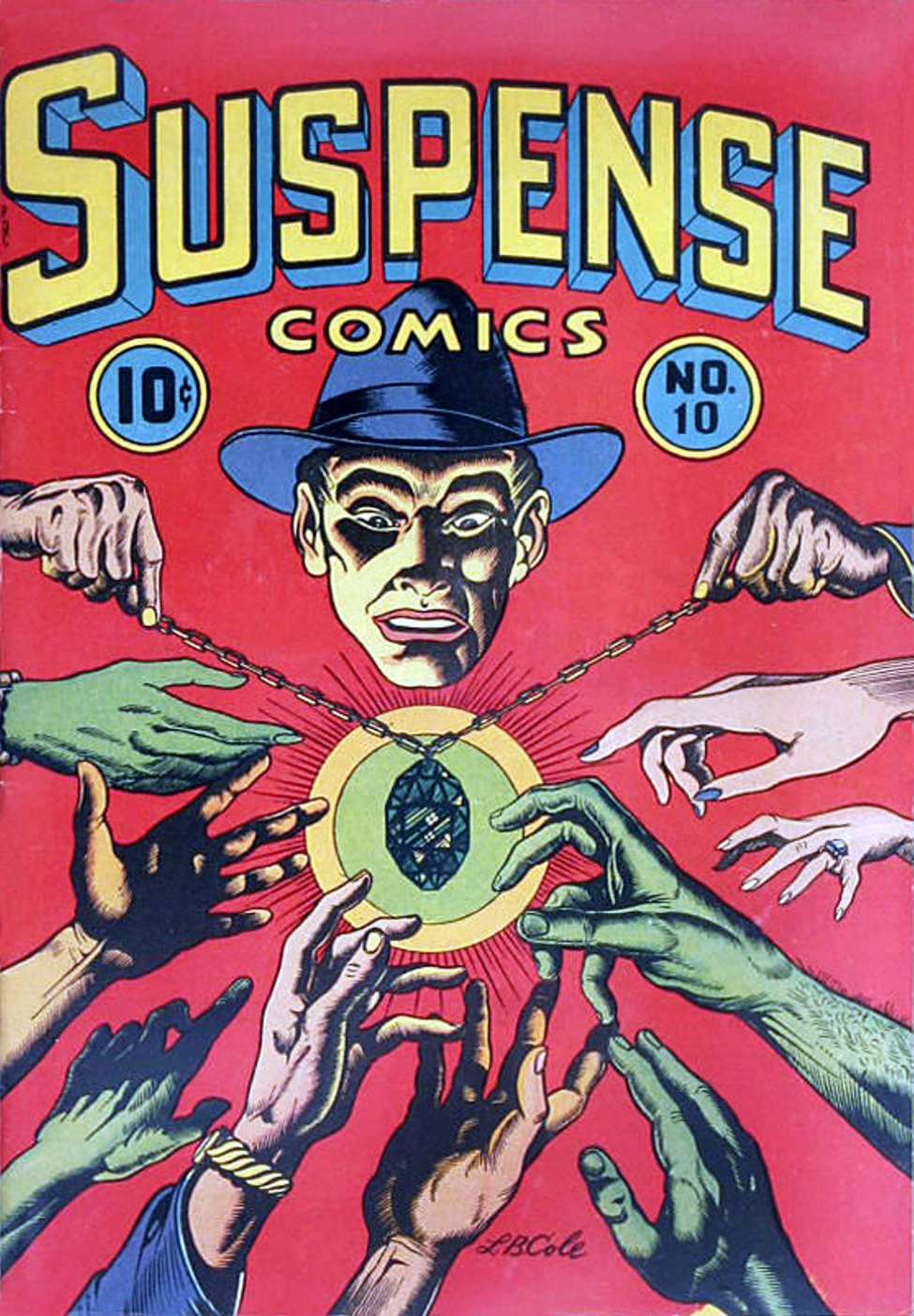 Comic Book Cover For Suspense Comics 10