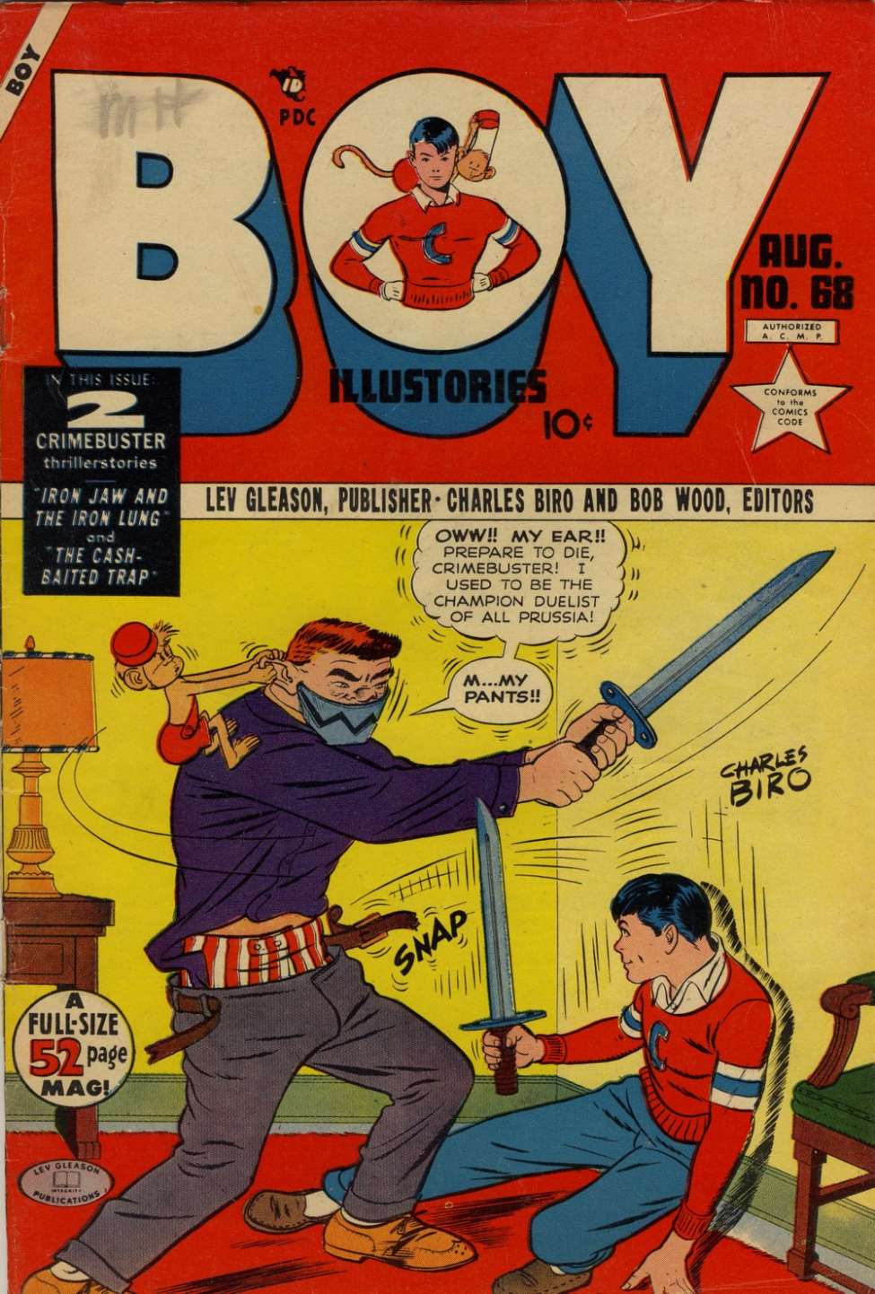 Comic Book Cover For Boy Comics 68
