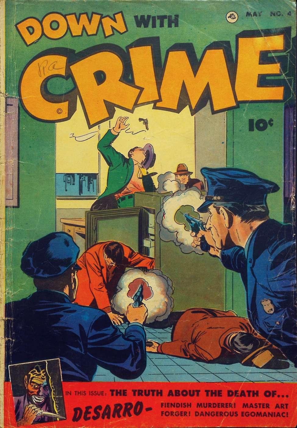 Comic Book Cover For Down With Crime 4