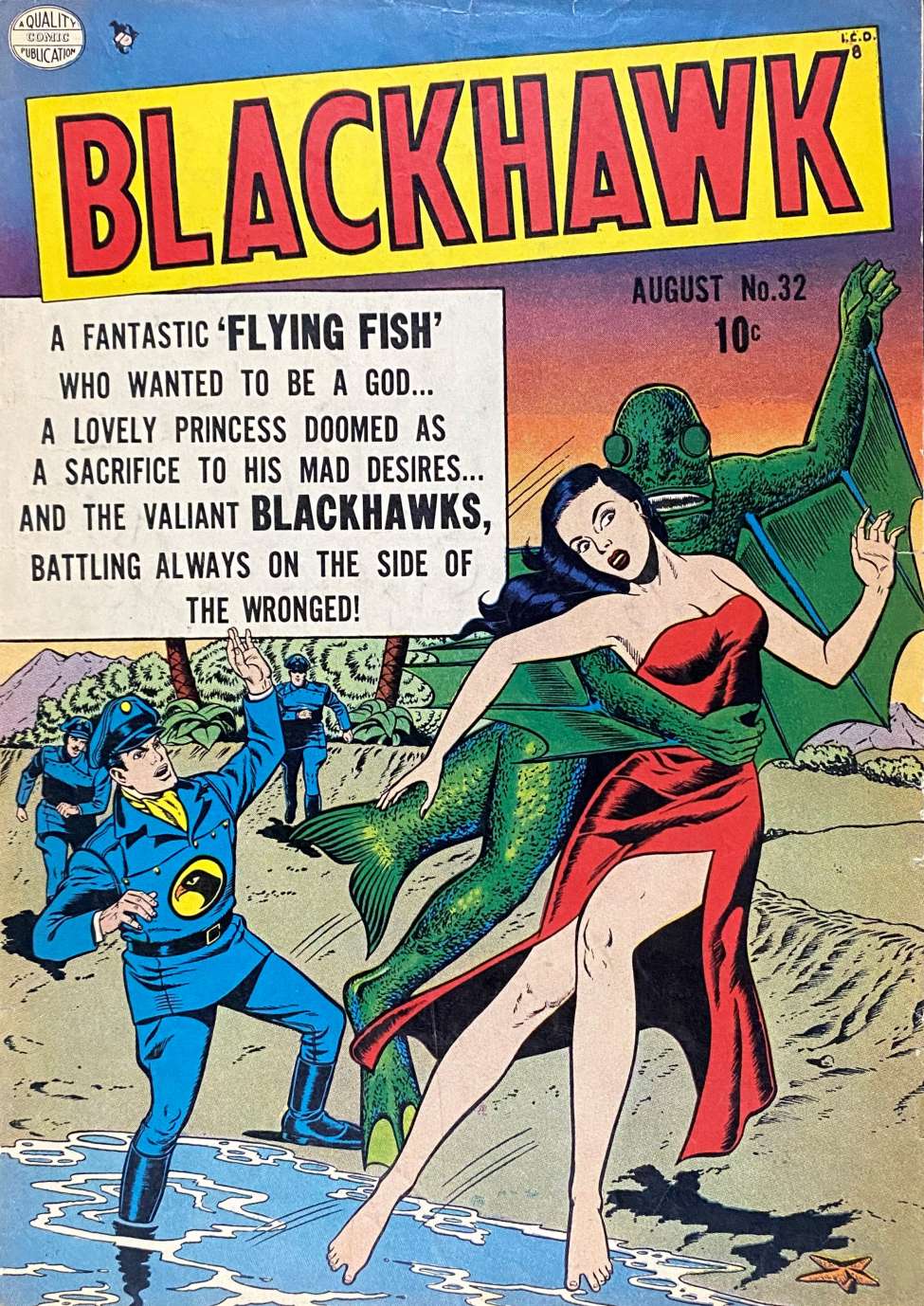Comic Book Cover For Blackhawk 32 - Version 2