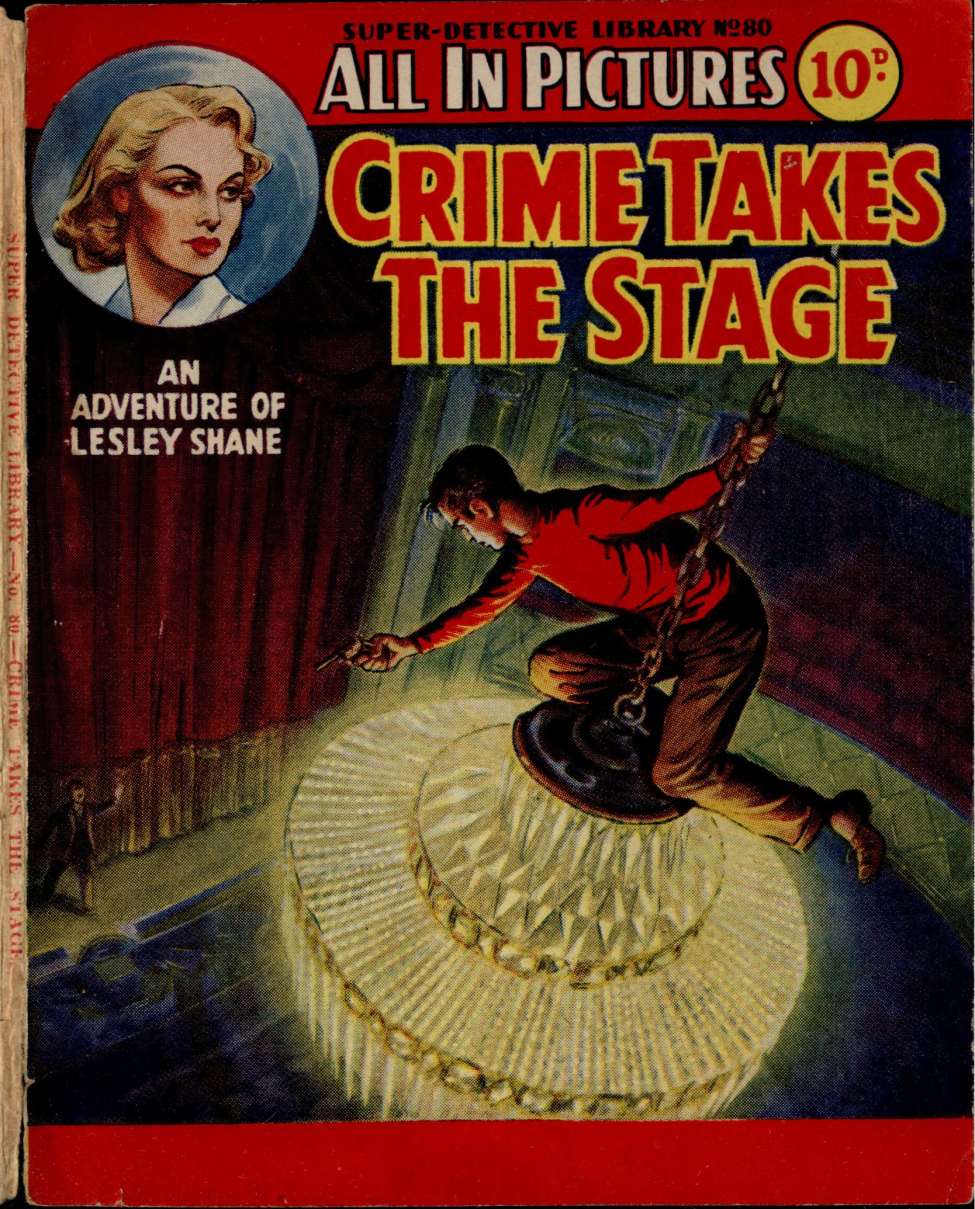 Comic Book Cover For Super Detective Library 80 - Crime Takes the Stage