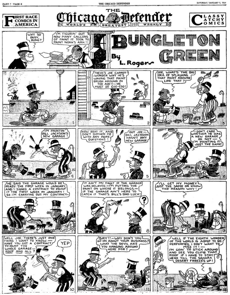 Comic Book Cover For Bungleton Green - The Chicago Defender