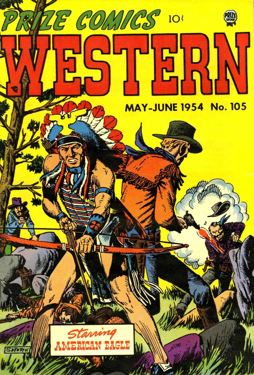 Comic Book Cover For Prize Comics Western 105