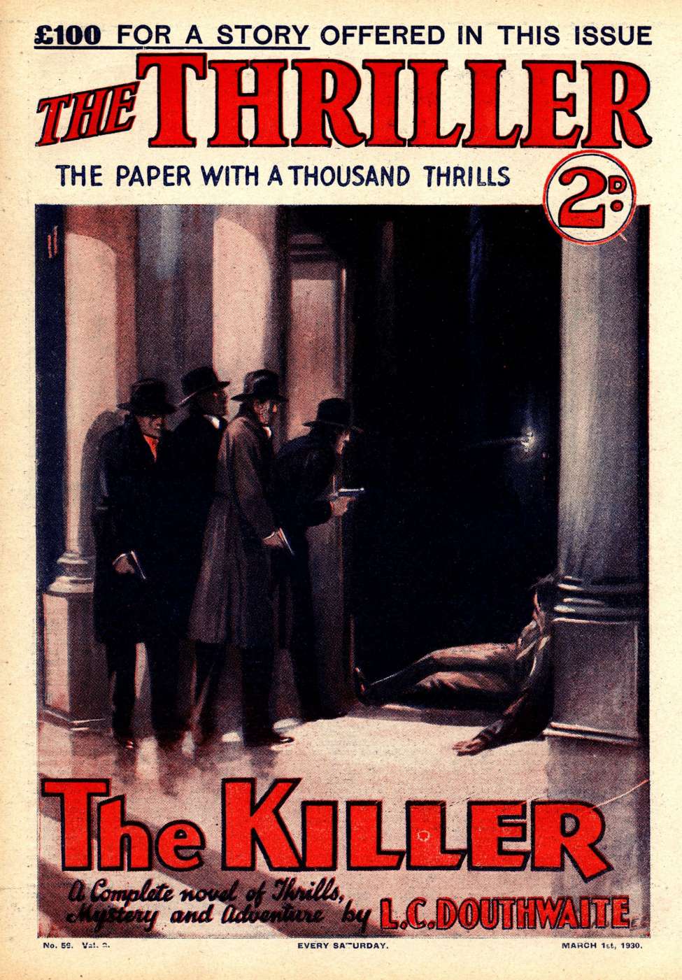 Comic Book Cover For The Thriller 56