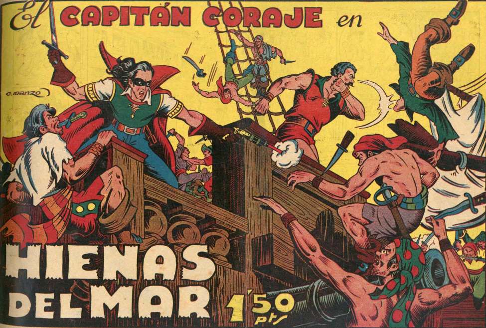 Comic Book Cover For El Capitán Coraje 5 Hienas del mar
