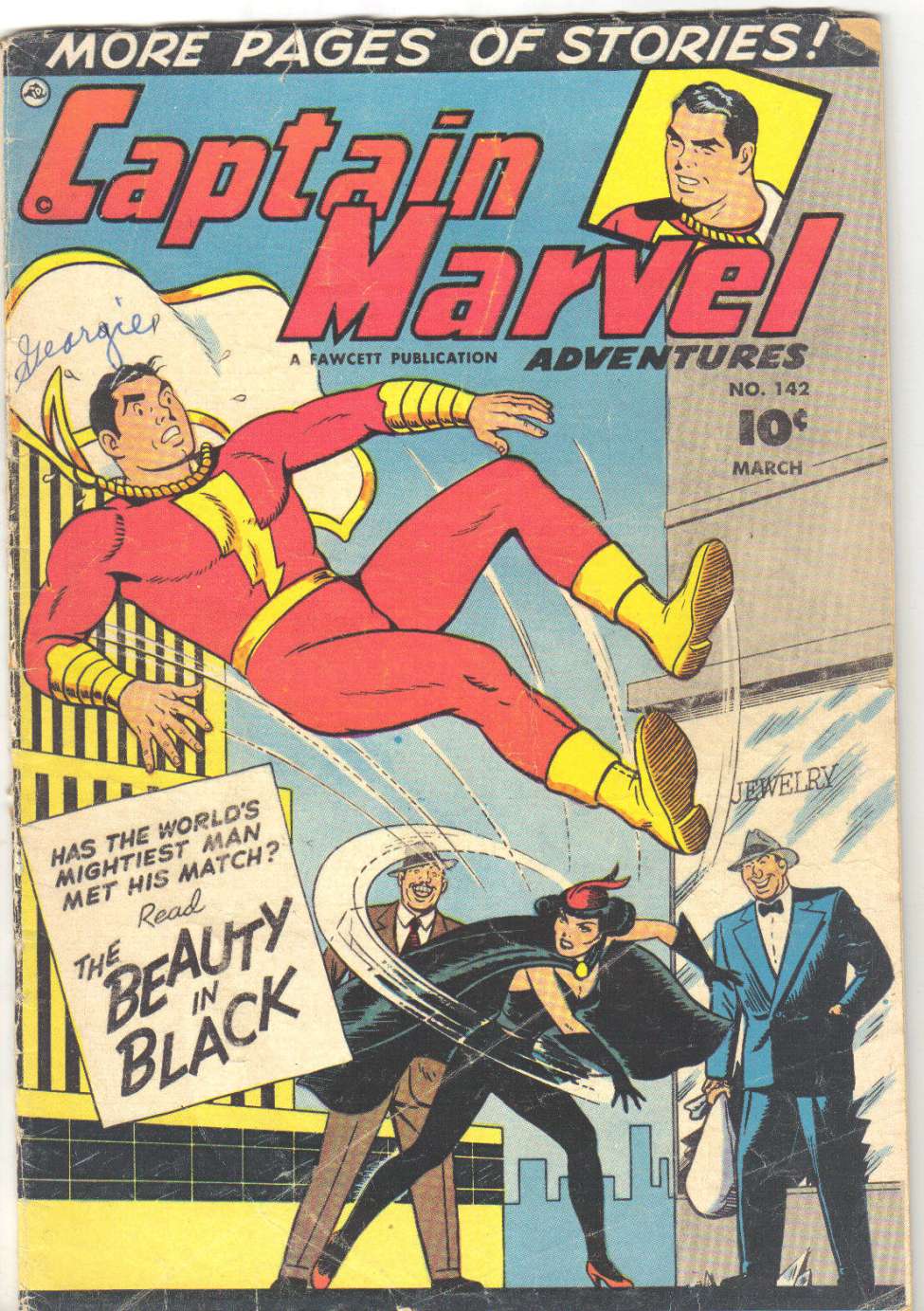 Comic Book Cover For Captain Marvel Adventures 142