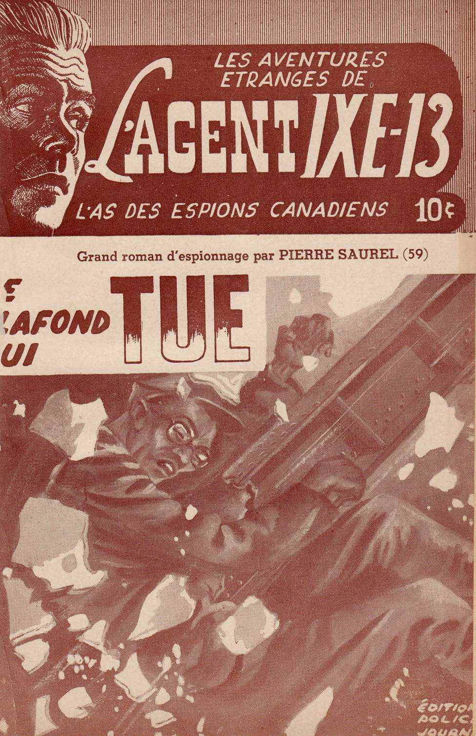 Comic Book Cover For L'Agent IXE-13 v2 59 - Le plafond qui tue