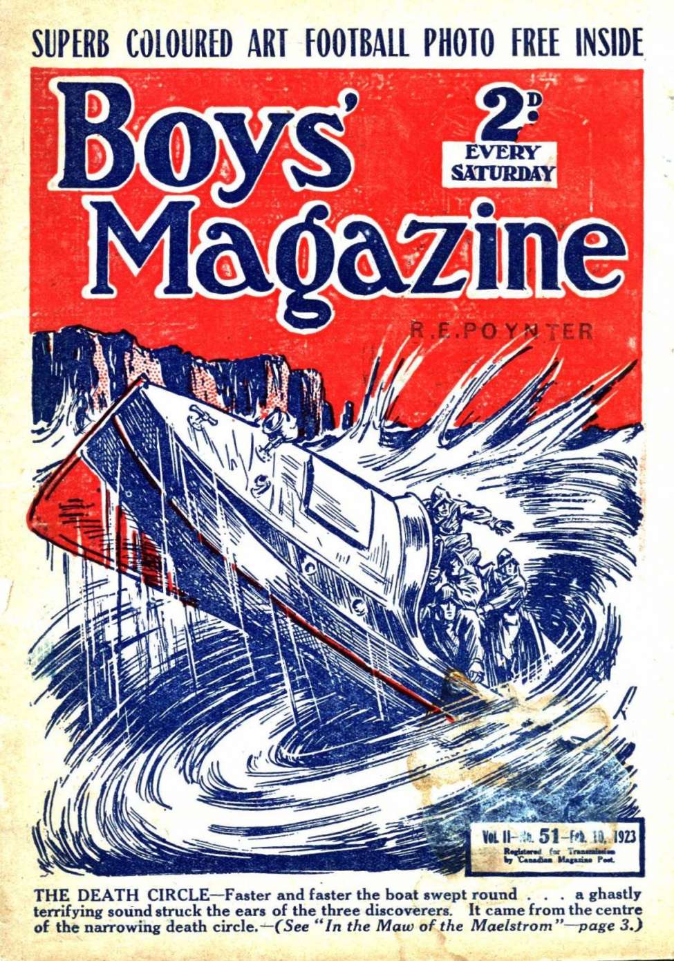 Comic Book Cover For Boys' Magazine 51