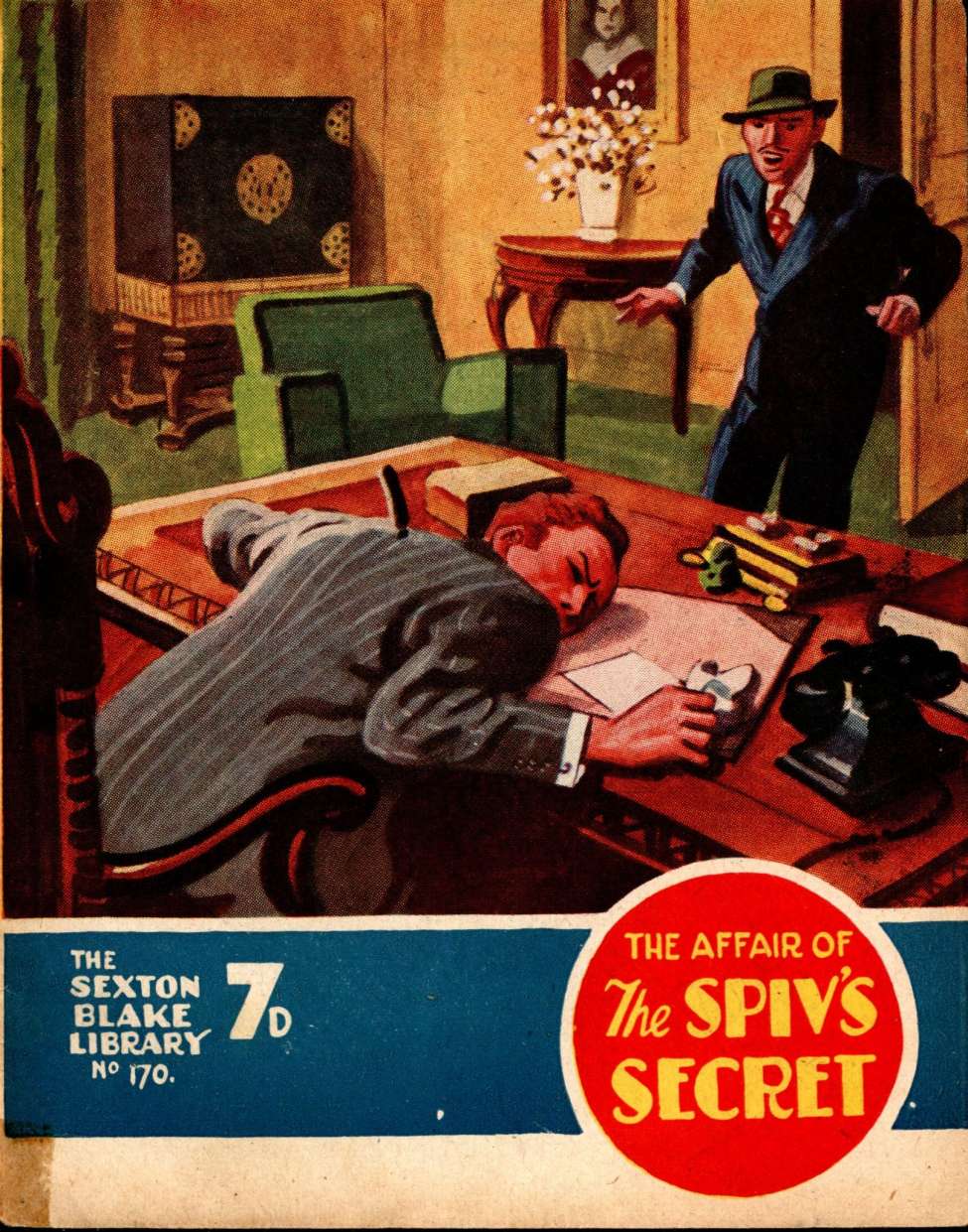 Comic Book Cover For Sexton Blake Library S3 170 - The Affair of the Spiv's Secret