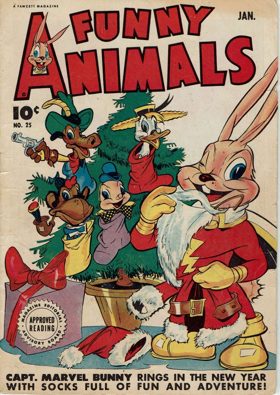 Comic Book Cover For Fawcett's Funny Animals 25