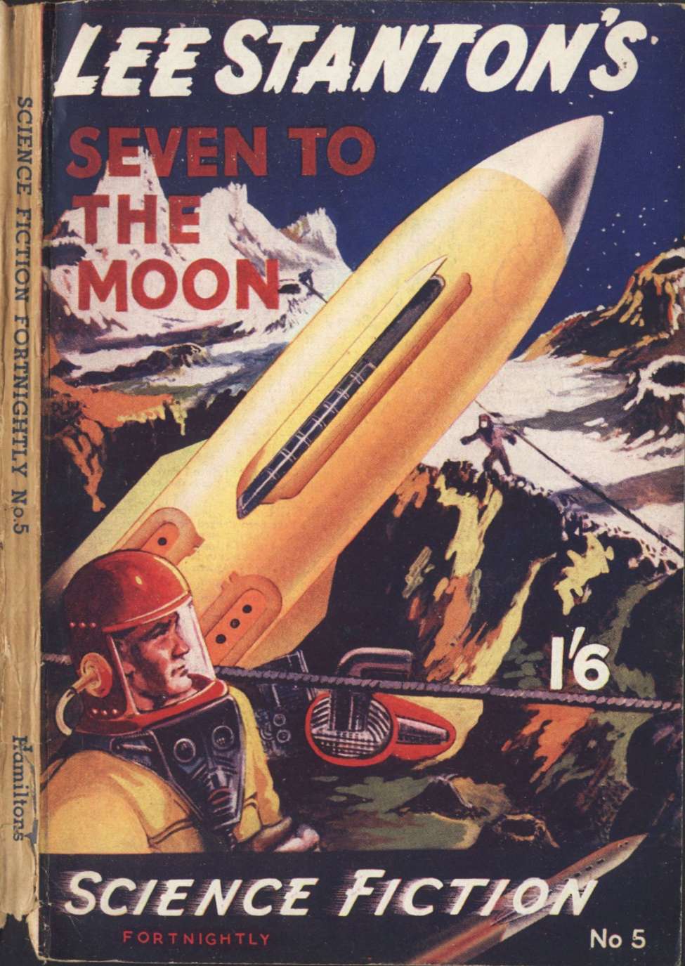 Book Cover For Authentic Science Fiction 5 - Seven to the Moon - Lee Stanton