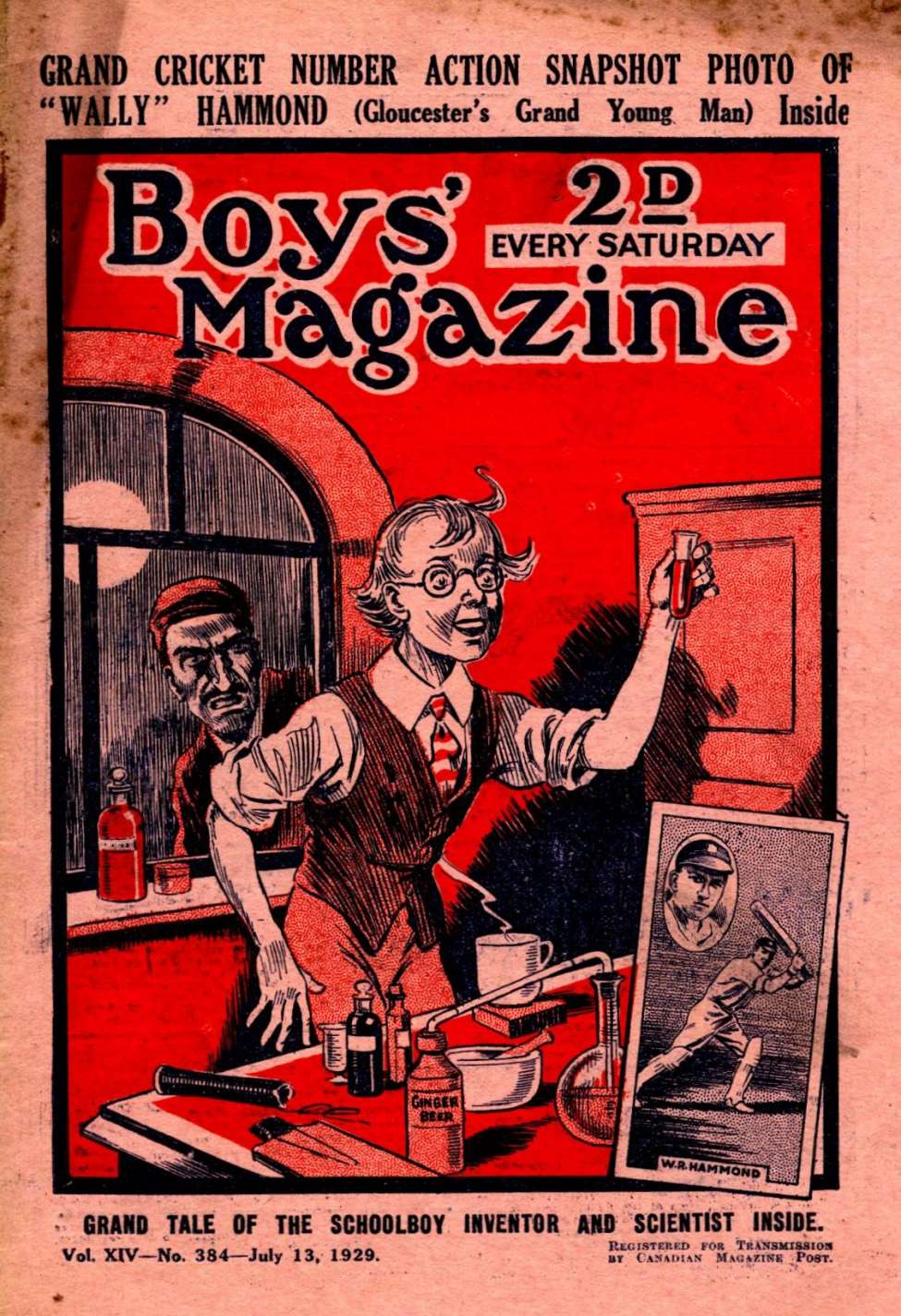 Book Cover For Boys' Magazine 384