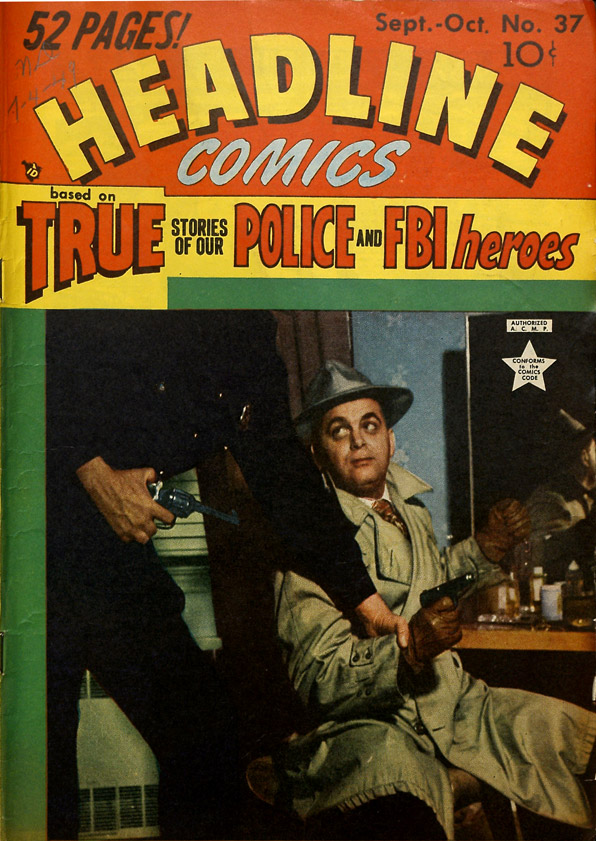 Comic Book Cover For Headline Comics 37