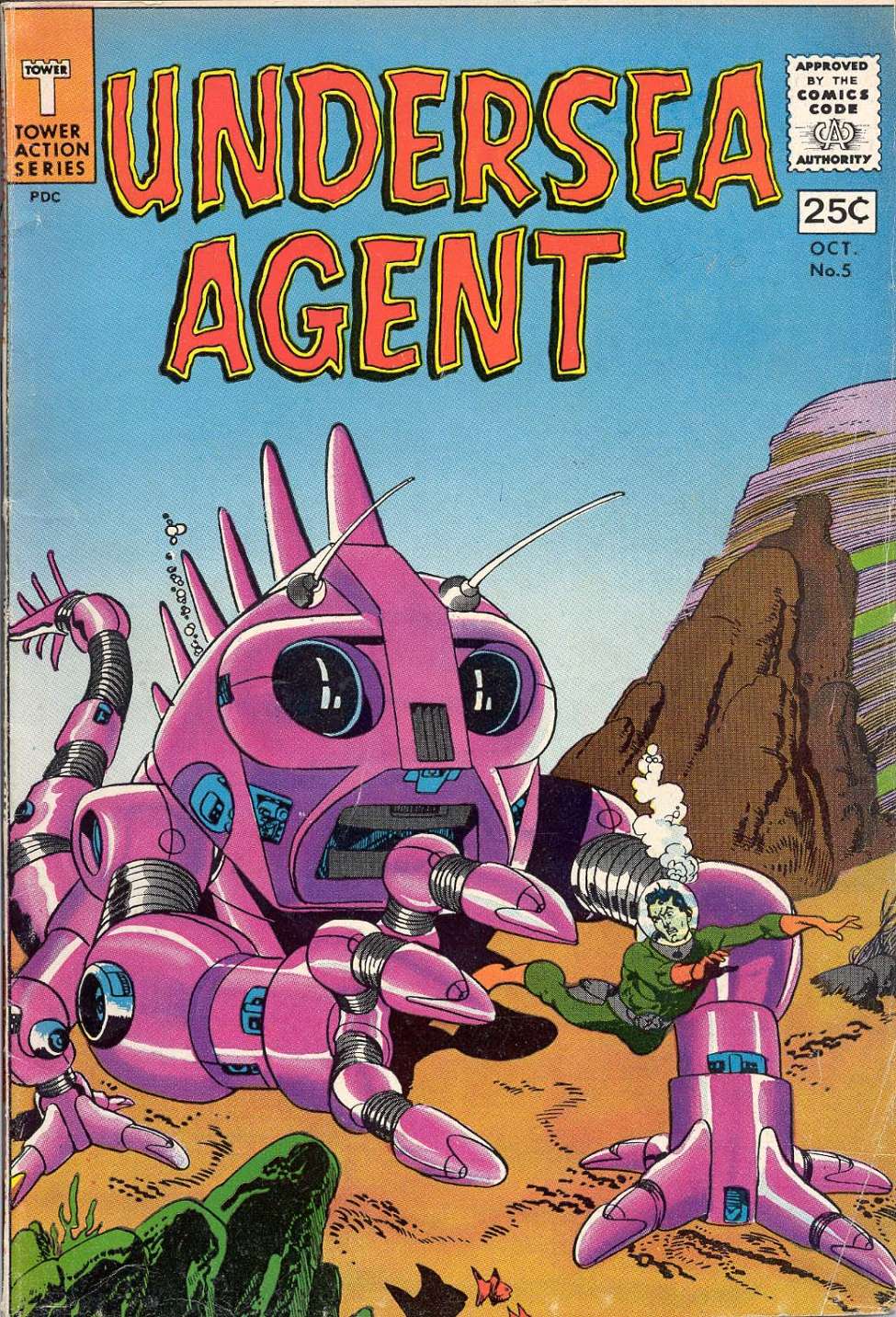 Comic Book Cover For Undersea Agent 5