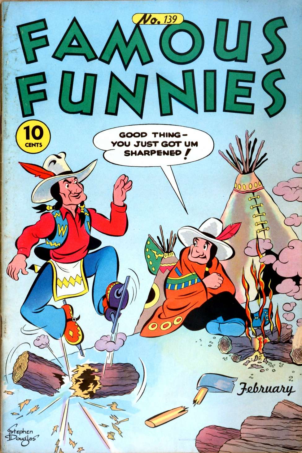 Comic Book Cover For Famous Funnies 139