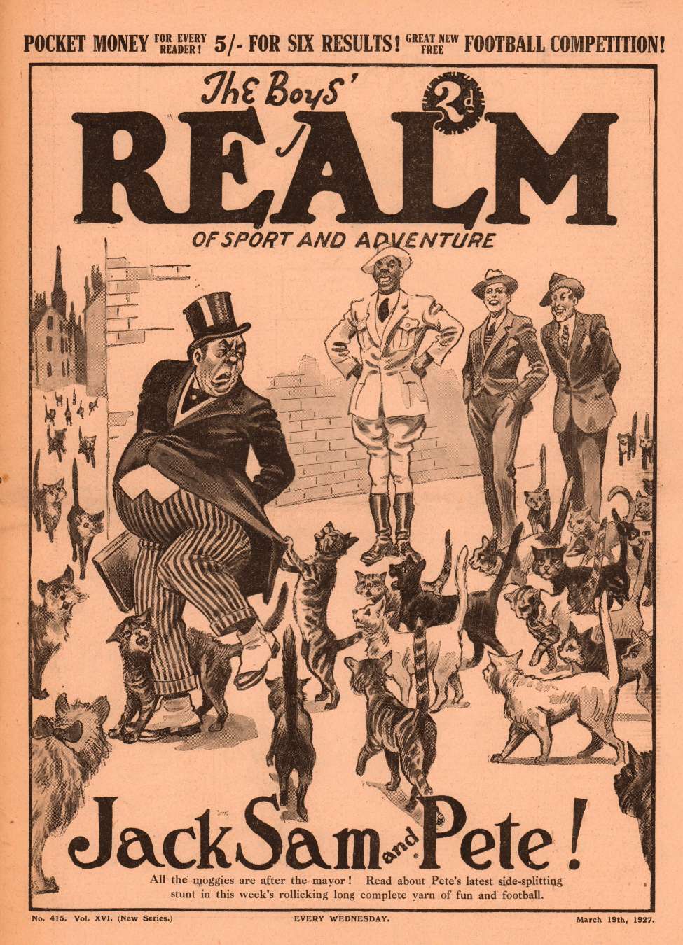 Comic Book Cover For The Boys' Realm v2 415 - Pete in Society!