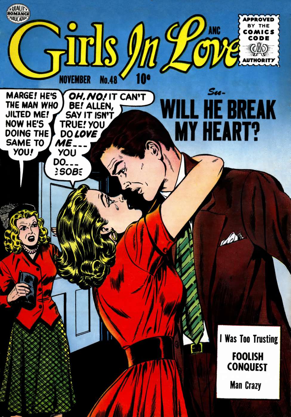 Comic Book Cover For Girls in Love 48