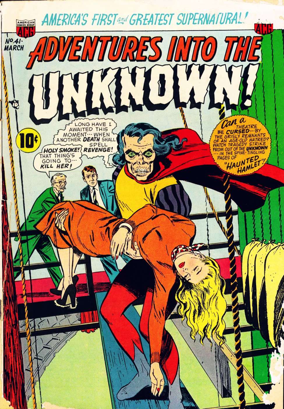 Comic Book Cover For Adventures into the Unknown 41