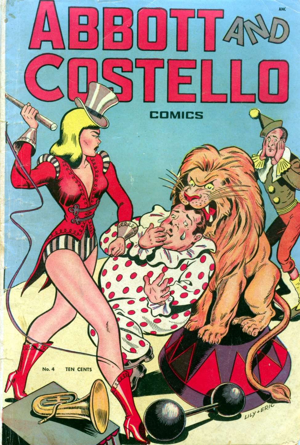 Comic Book Cover For Abbott and Costello Comics 4