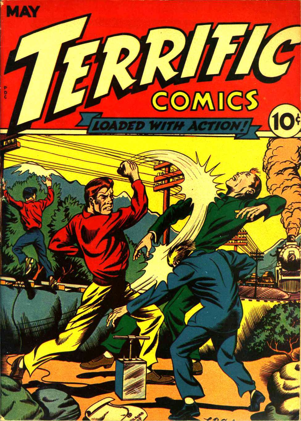 Comic Book Cover For Terrific Comics 3