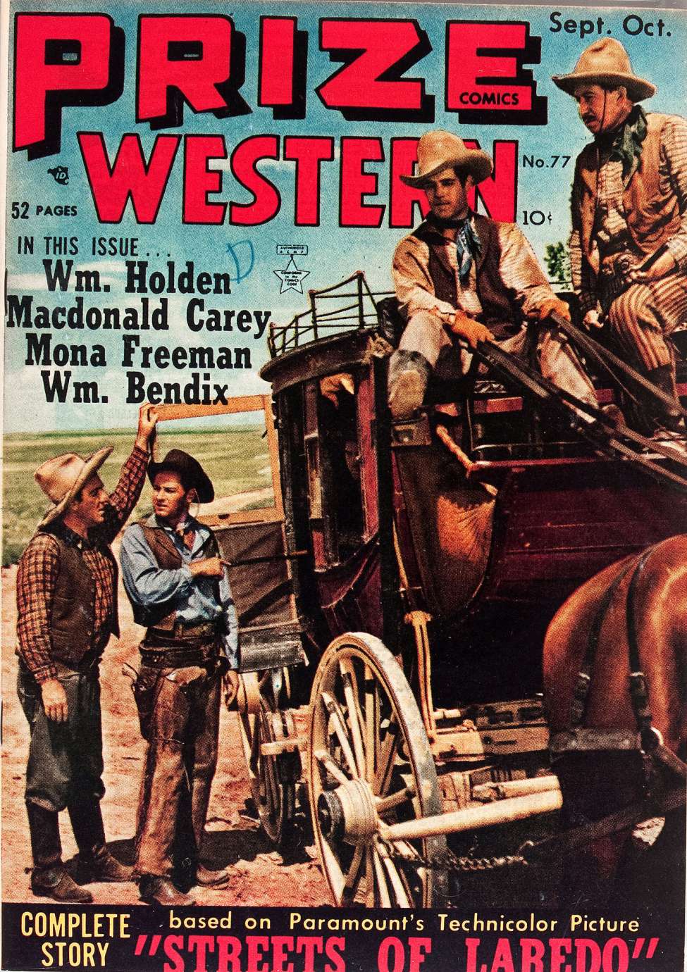 Comic Book Cover For Prize Comics Western 77 - Version 2