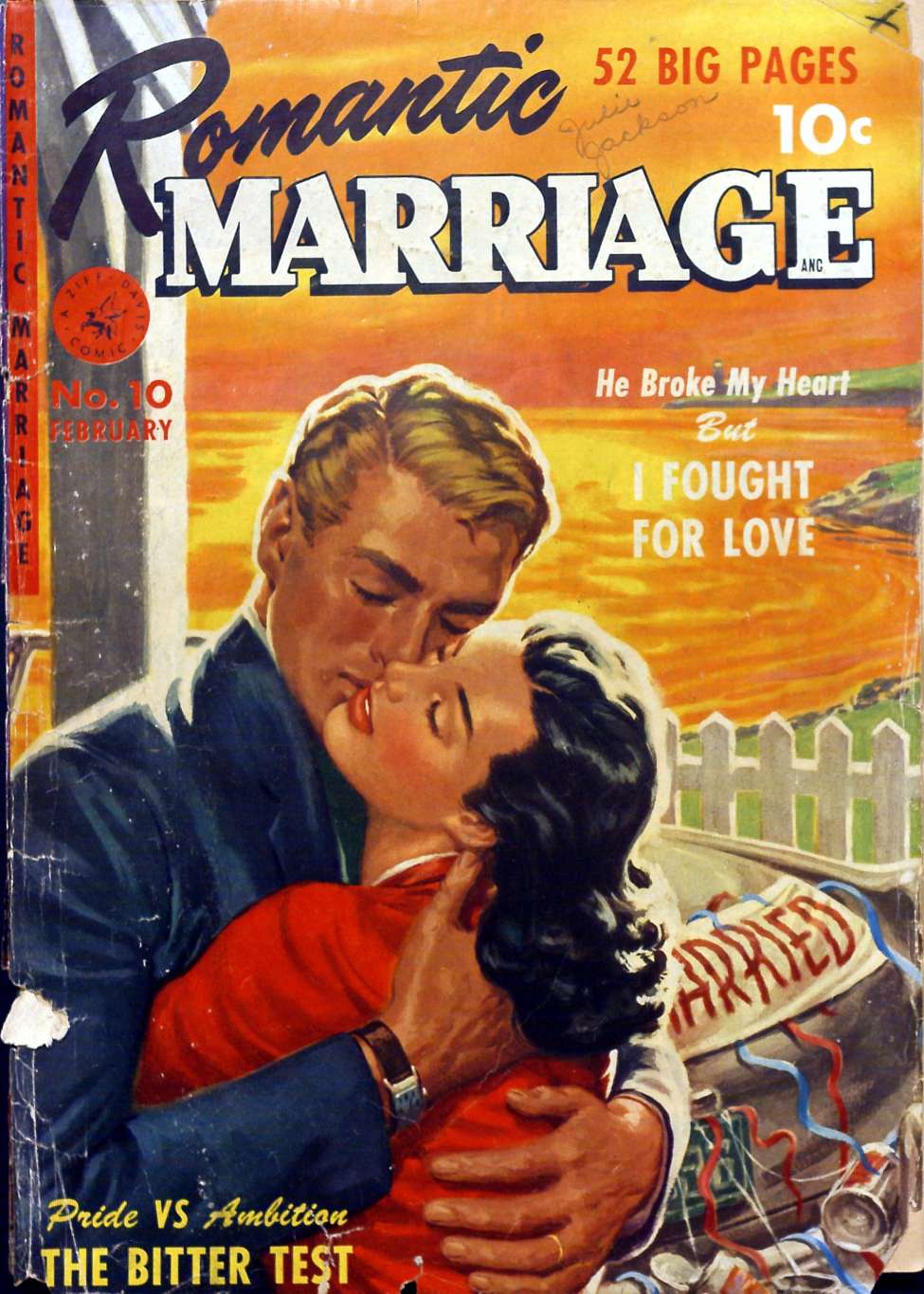 Comic Book Cover For Romantic Marriage 10