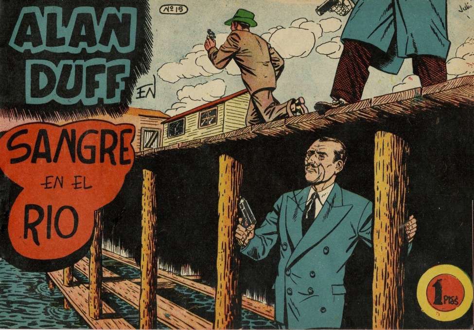 Comic Book Cover For Alan Duff 15 Sangre en el río