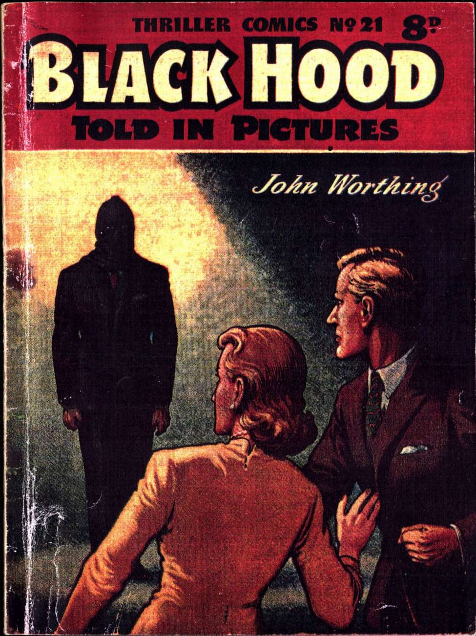 Book Cover For Thriller Comics 21 - Black Hood - John Worthing