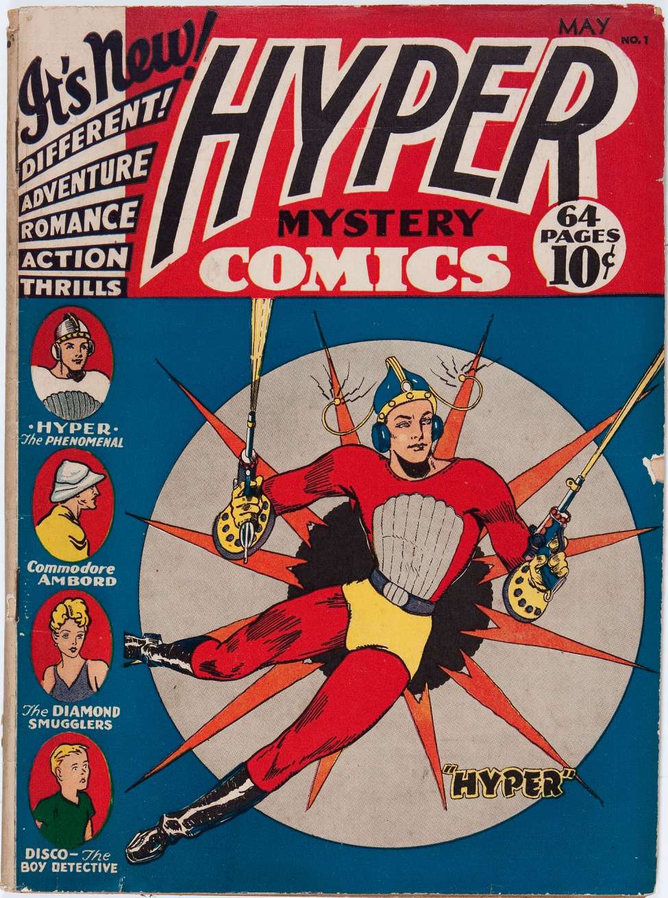 Comic Book Cover For Hyper Mystery Comics 1