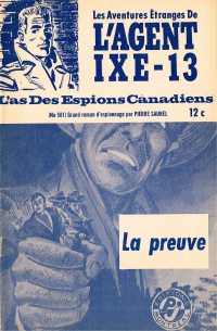 Large Thumbnail For L'Agent IXE-13 v2 581 - La preuve