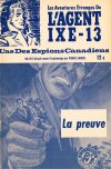 Cover For L'Agent IXE-13 v2 581 - La preuve