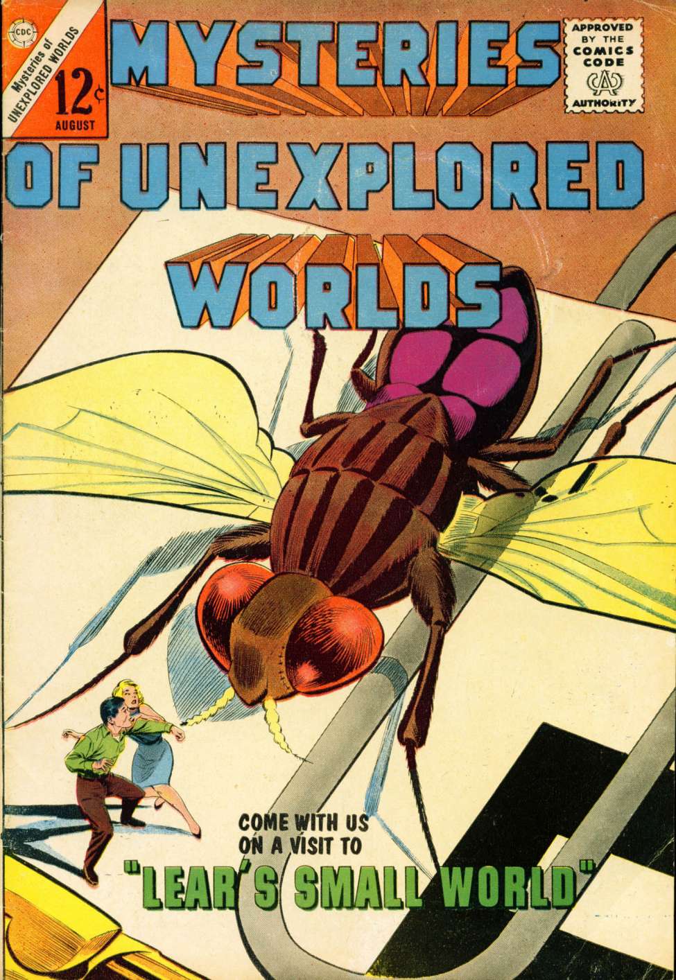 Comic Book Cover For Mysteries of Unexplored Worlds 37