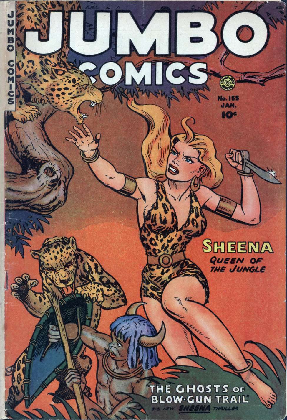 Comic Book Cover For Jumbo Comics 155
