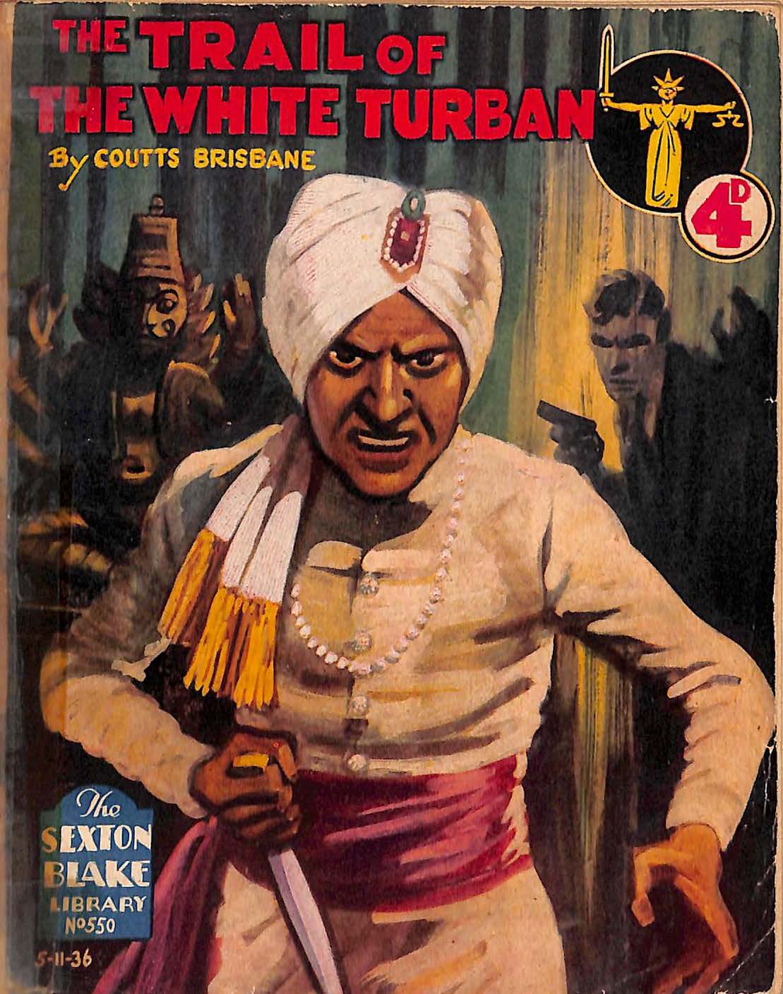 Book Cover For Sexton Blake Library S2 550 - The Trail of the White Turban