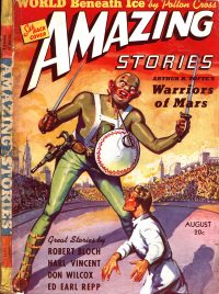 Large Thumbnail For Amazing Stories v13 8 - Warriors of Mars - Arthur Tofte