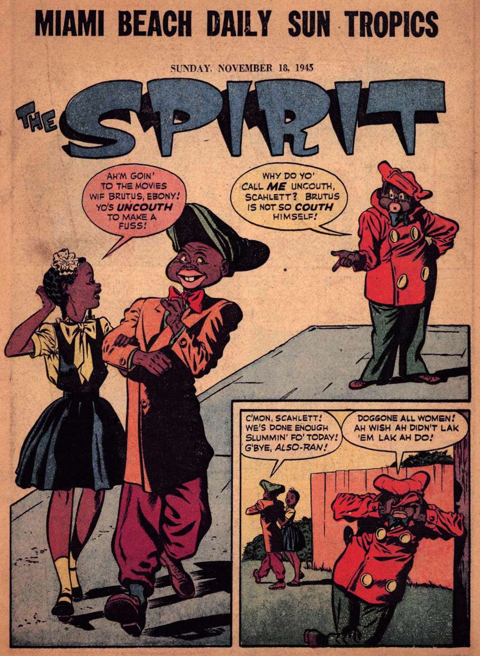 Comic Book Cover For The Spirit (1945-11-18) - Miami Beach Daily Sun - Version 1