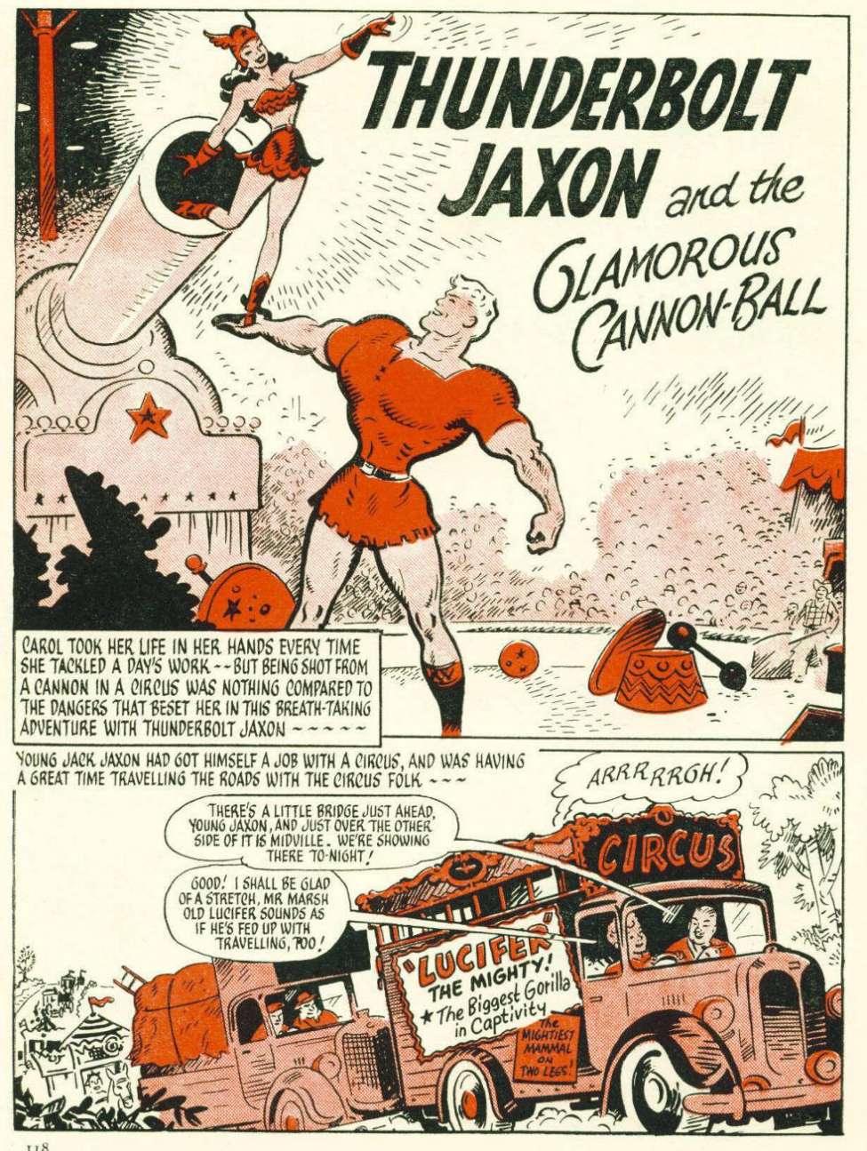 Comic Book Cover For Thunderbolt Jaxon and the Glamorous Cannon-Ball