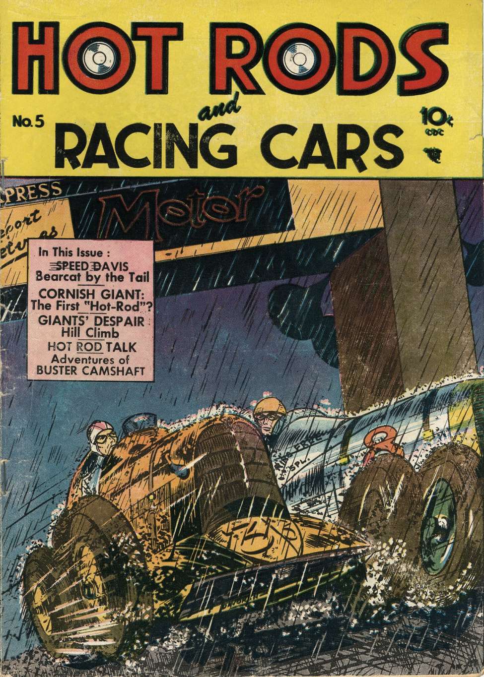 Comic Book Cover For Hot Rods and Racing Cars 5