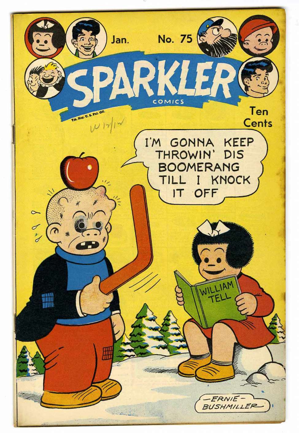 Book Cover For Sparkler Comics 75